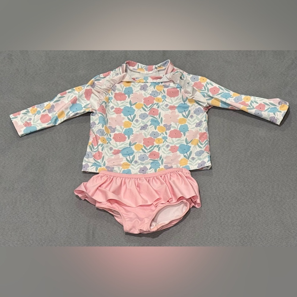 James and Lottie floral swimsuit